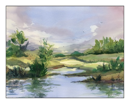 About Dionysos Pond - Watercolorr - 7-29-2020 (1 of 1)